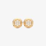 Okrągłe Kolczyki z Brylantami żółty - Venetia Jewels - 14K złoto z brylantami