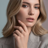 Curved Diamond Ring - Venetia Jewels