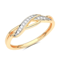 Kręty pierścionek z brylantami - Venetia Jewels