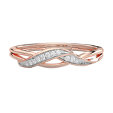 Curved Diamond Ring - Venetia Jewels