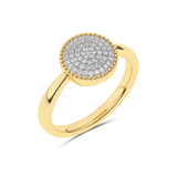 Gold ring with diamonds - a set of diamonds - Bargain Zone