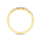 Gold designer ring with diamonds 