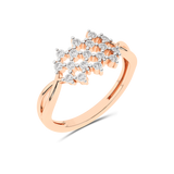Gold designer ring with diamonds 
