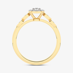 Złoty pierścionek z brylantami - Star - Venetia Jewels - 14K złoto z brylantami
