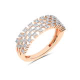 Gold designer signet ring with diamonds