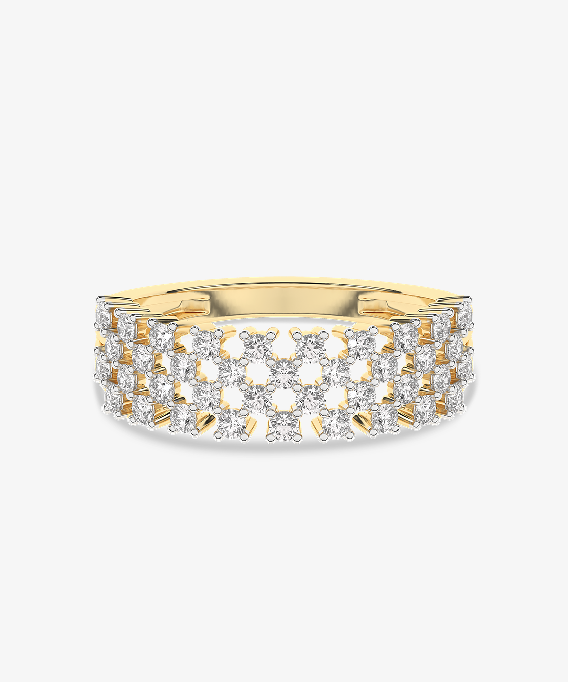 Złoty sygnet designerski z brylantami - Venetia Jewels - 14K złoto z brylantami