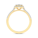 Złoty pierścionek vintage z brylantami - Strefa okazji