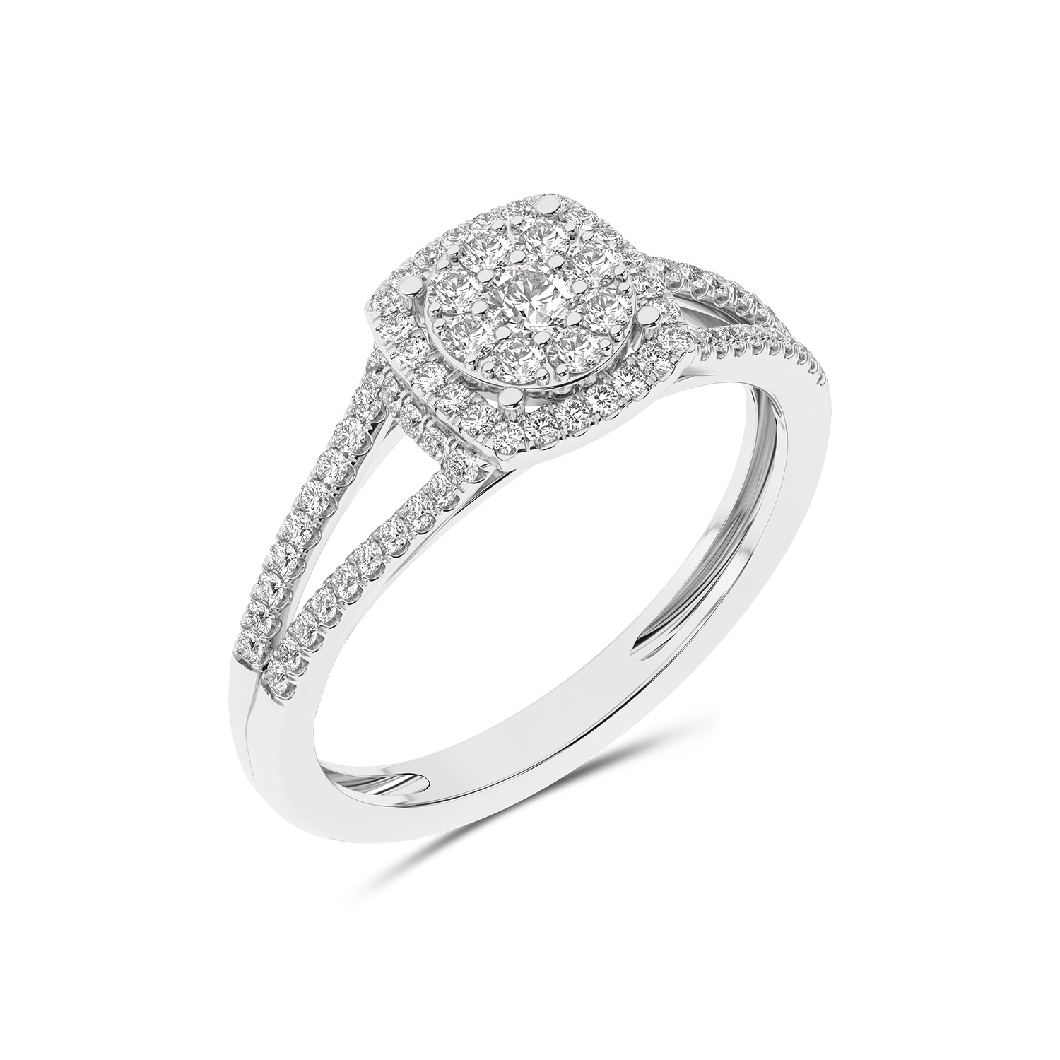 Vintage gold ring with diamonds