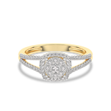 Złoty pierścionek vintage z brylantami - Strefa okazji