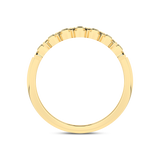 Gold designer signet ring with a diamond - Opportunity Zone