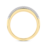 Gold Pavé ring with diamonds Duchess - Occasion Zone