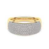 Gold Pavé ring with diamonds Duchess - Occasion Zone
