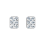 Złote kolczyki z brylantami