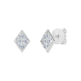 Złote kolczyki z brylantami