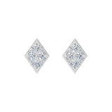 Złote kolczyki z brylantami