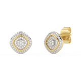 Ponadczasowe złote kolczyki z diamentami - Venetia Jewels