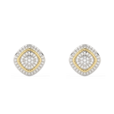 Ponadczasowe złote kolczyki z diamentami - Venetia Jewels