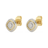 Ponadczasowe złote kolczyki z diamentami - Venetia Jewels