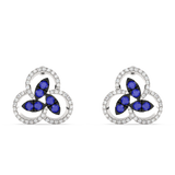 Venetia Jewels Sapphire and Diamond Earrings