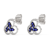 Venetia Jewels Sapphire and Diamond Earrings