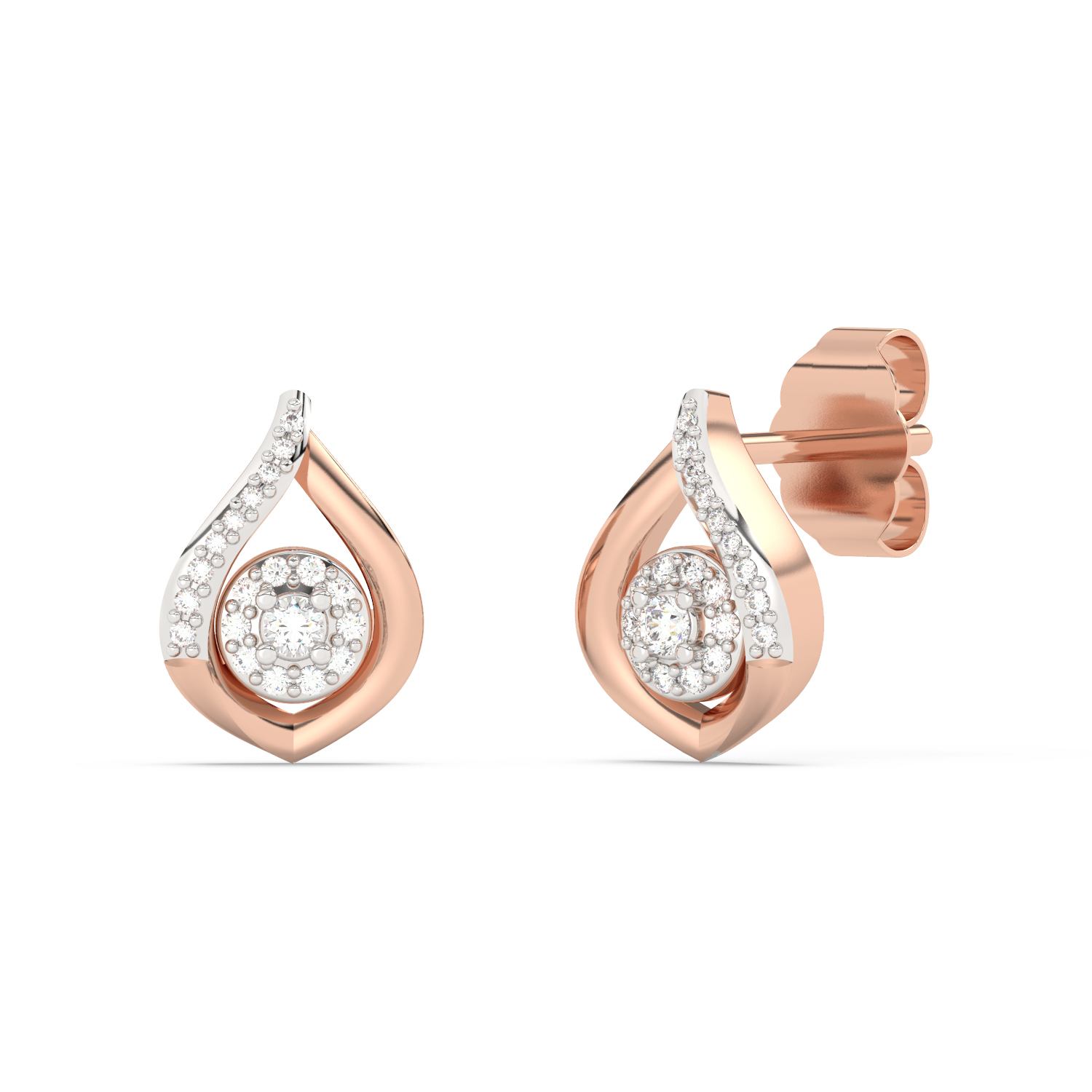 Teardrop Earrings with Diamonds - Venetia Jewels