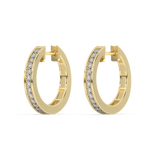Gold earrings with an English clasp - Venetia Jewels