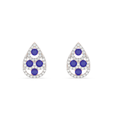 Teardrop Sapphire Earrings
