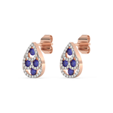 Teardrop Sapphire Earrings