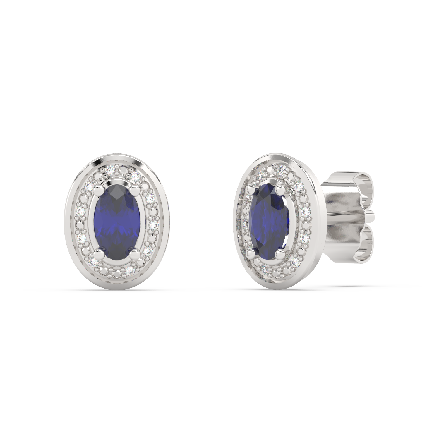 Sapphire Vintage Earrings