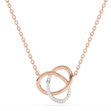 Naszyjnik z Potrójną Brylantowo-złotą Zawieszką