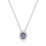 Pendant with sapphire Halo