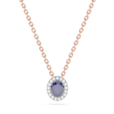 Pendant with sapphire Halo