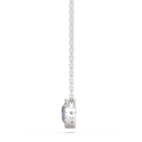 Pendant with sapphire Halo