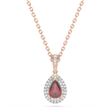 Diamond Pendant with Ruby