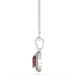 Diamond Pendant with Ruby