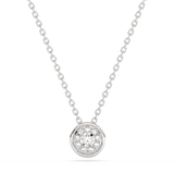 Timeless Halo Pendant with Diamonds