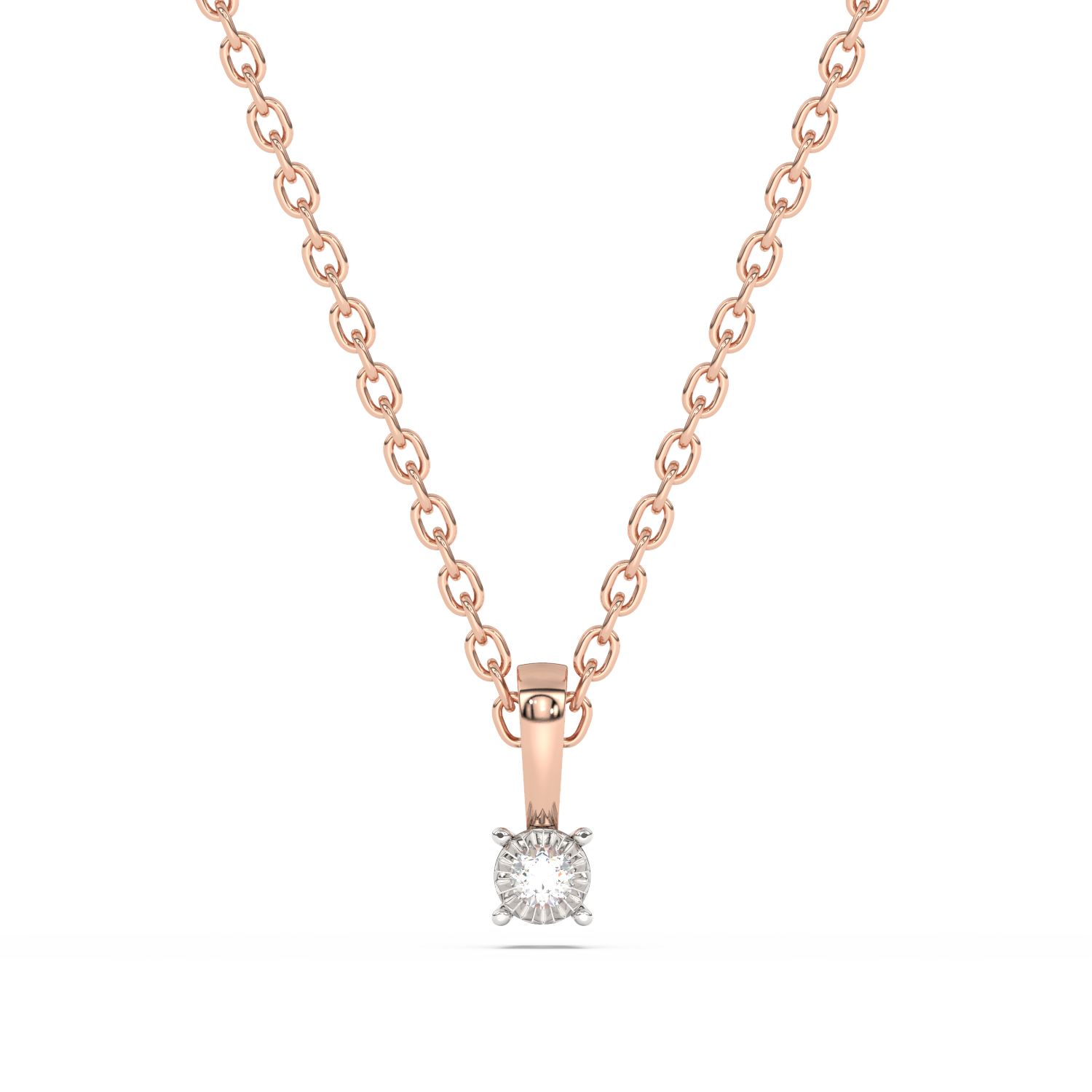 Klasyczny Brylantowy Wisiorek Solitaire