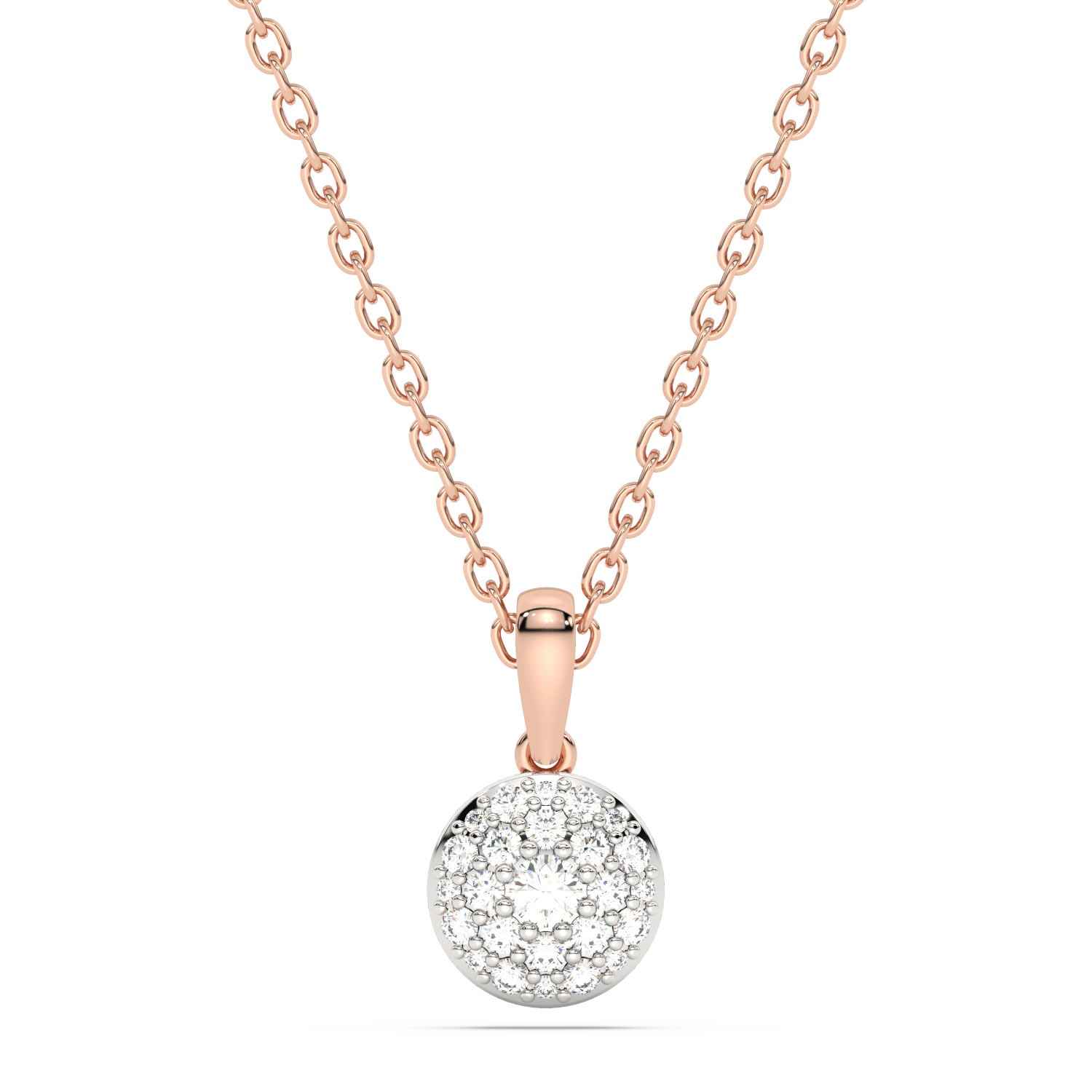Round Diamond Pavé Pendant