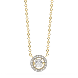 Halo Diamond Pendant Necklace