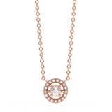 Halo Diamond Pendant Necklace