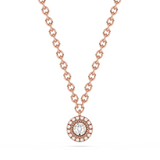 Halo Diamond Pendant Necklace