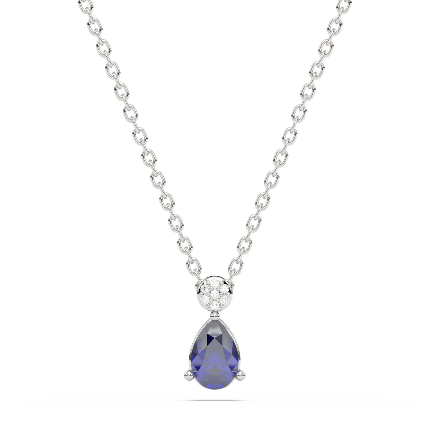 Teardrop Sapphire Pendant