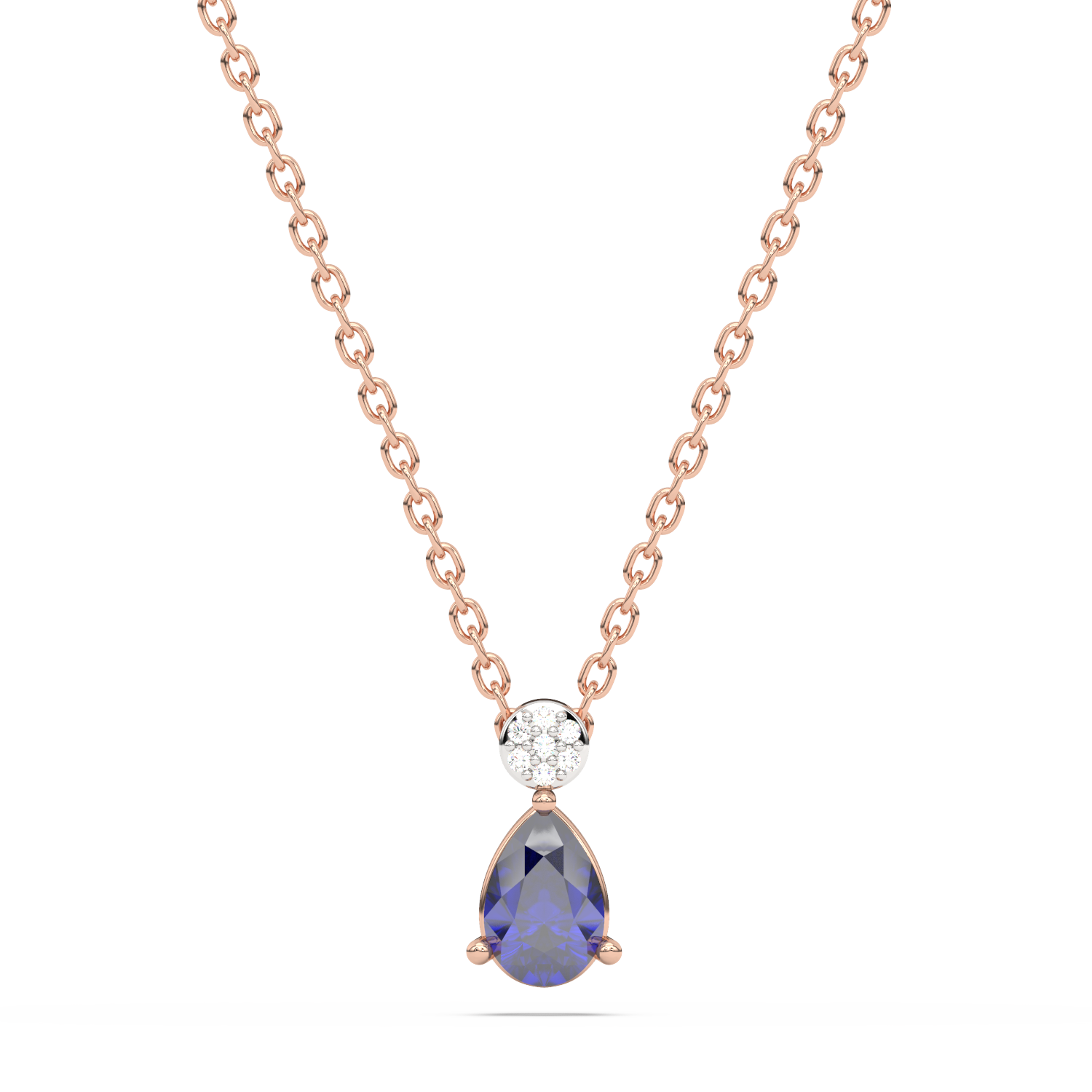 Teardrop Sapphire Pendant