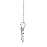 Teardrop Shaped Pendant with Diamonds