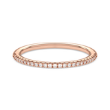 Gold wedding ring with diamonds