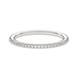 Gold wedding ring with diamonds