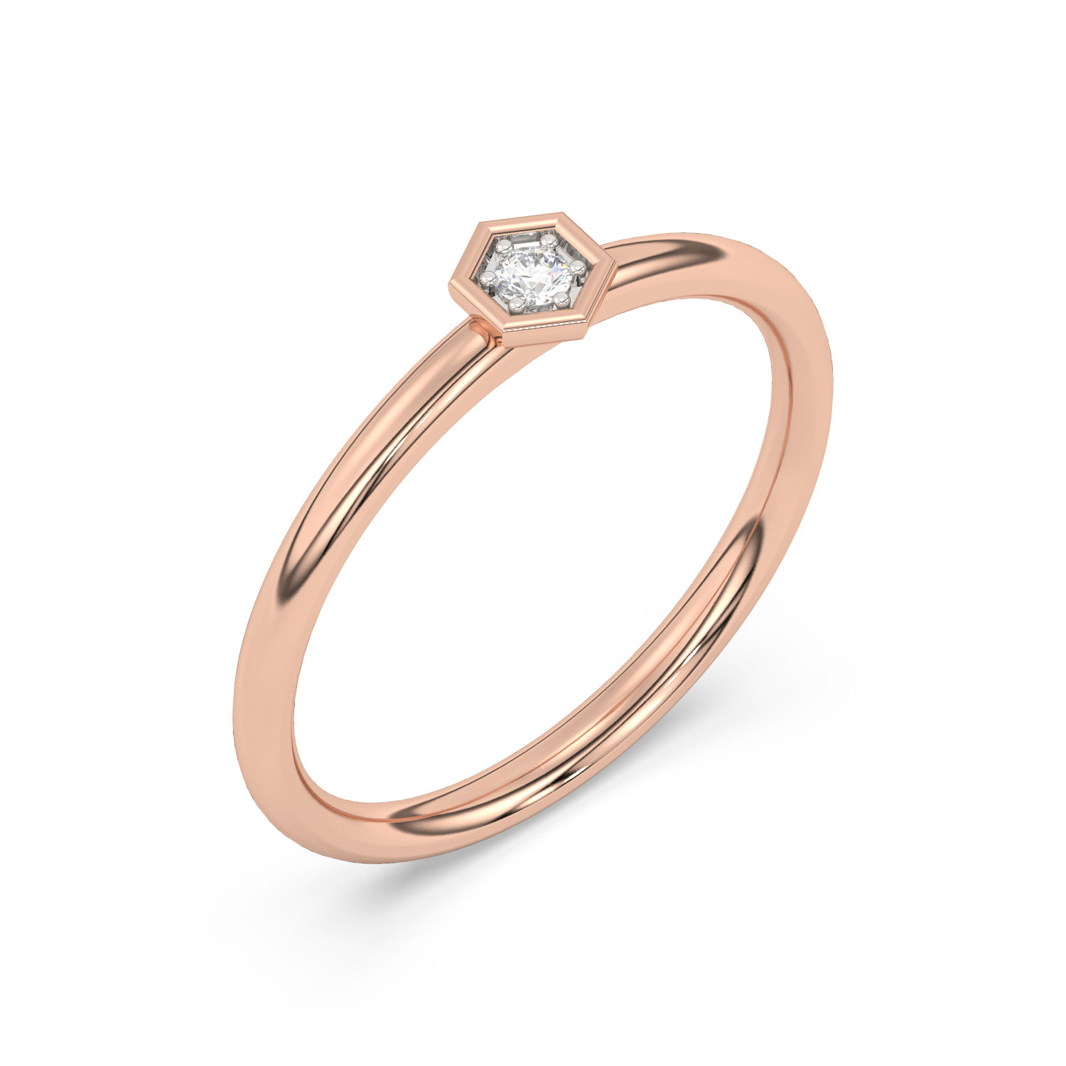 Złoty Pierścionek z Brylantem