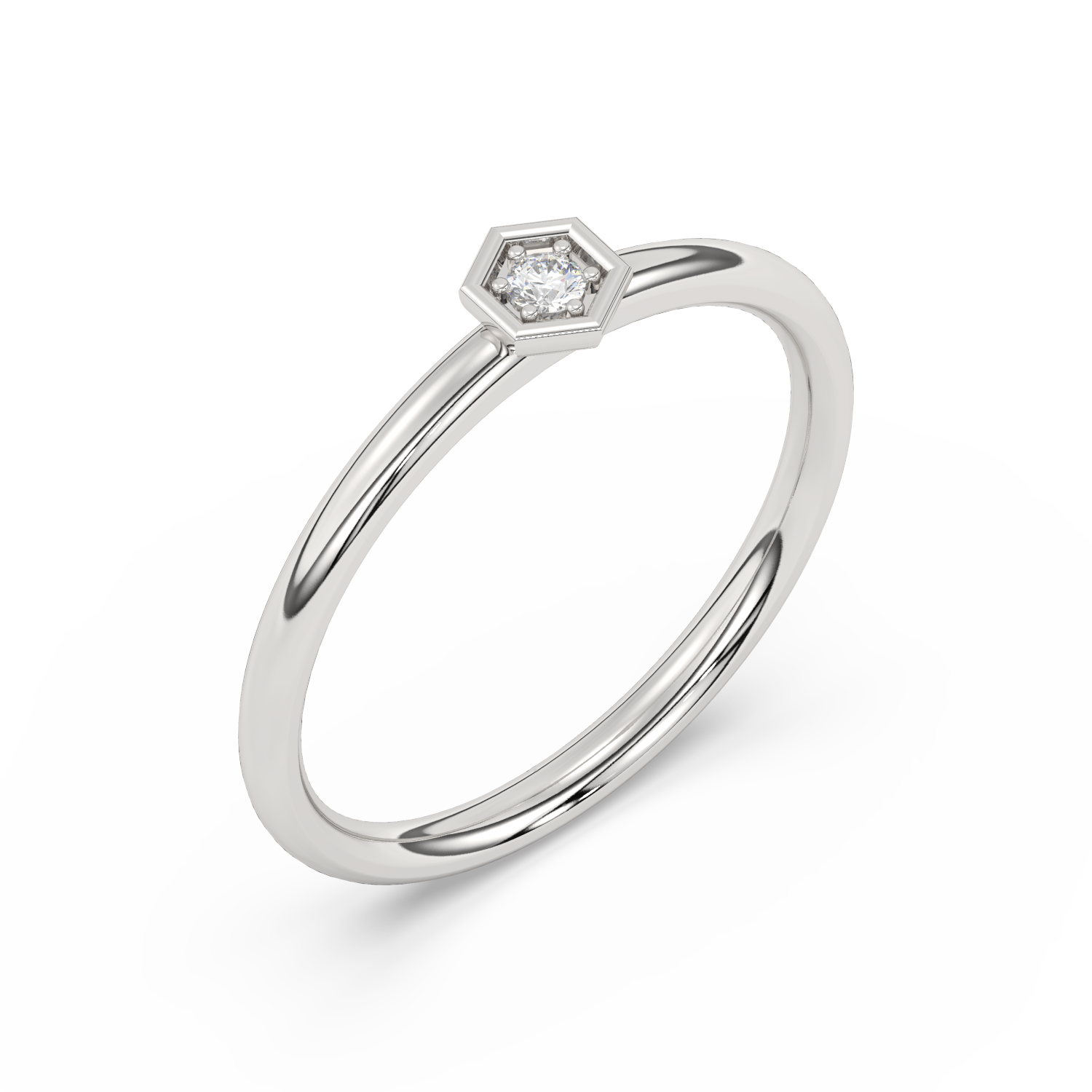 Złoty Pierścionek z Brylantem