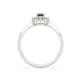 Ring with Oval Sapphire
