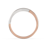 Ring in White and Yellow Gold with Diamonds